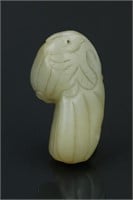 Chinese Old White Jade Carved Pendant 18/19th C.
