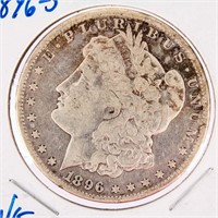Coin 1896 S Morgan Silver Dollar VG  Rare!