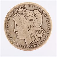 1904 S Morgan Silver Dollar Graded Fine