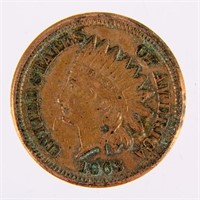 Coin 1863 Copper Nickel Indian Cent Full Liberty