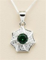 Stunning Emerald Vintage Style Pendant