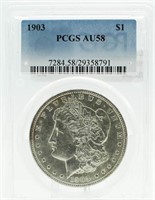 1903 AU58 Morgan Silver Dollar