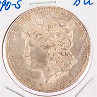 Coin 1890 S Morgan Silver Dollar BU