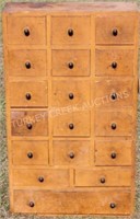 EARLY 20TH C. 18 DRAWER APOTHECARY STYLE CABINET,