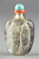 Chinese Carved Agate Snuff Bottle
