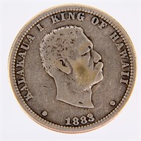 Coin 1883 Hawaii Quarter Rare!  Nice Condition