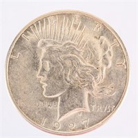 Coin 1927 S Peace Silver Dollar Choice BU