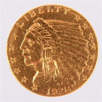 Coin 1928 $2.50 Indian Head Gold Coin