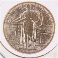 Coin 1917-S Standing Liberty Quarter Fine.
