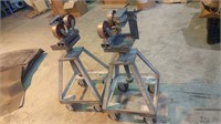 Portable pipe roller stands