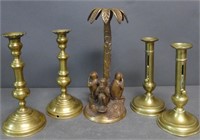 Brass Candlestick Grouping