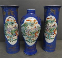 Antique Chinese Porcelain Garniture Set