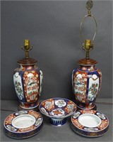 Gold Imari Porcelain Grouping