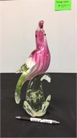 MURANO GLASS PINK BIRD