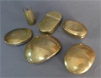 Collection of Brass Tinder Boxes