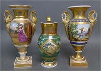 Old Paris Neoclassical Vases and Pitcher