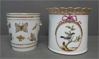 Group of Two Porcelain Jardinares