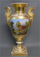 Old Paris Neoclassical Porcelain Urn