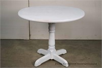 White Pedestal Dining Table
