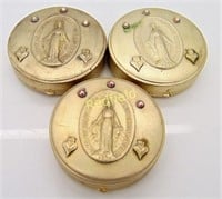 Rosary Style Jewelry Set w/ Pillbox Cases