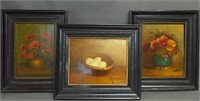 Three Still Life Paintings by W. Van Beek