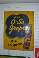 Vintage O-So Grape Sign