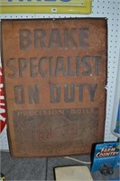 Vintage Ammco Brake Specilist Sign