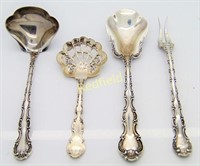 4 Gorham Strasbourg Sterling Silver Utensils