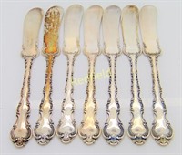 8 Gorham Strasbourg Sterling Silver Butter Knives