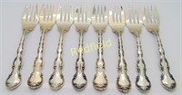 8 Groham Strasbourg Sterling Silver Salad Forks