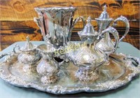 6 Piece King Francis Reed and Barton Tea Set