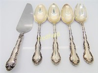 4 Gorham Sterling Silver Serving Spoons