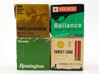 (4) boxes of 12ga shotshells to include; full