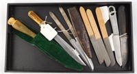 (9) knives to include; Hammer brand (7.5”) knife,