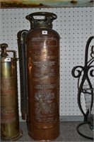 Antique GBX Brass Fire Extinguisher