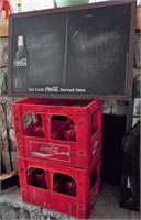 Coca Cola: 2 Crates & Chalk Board