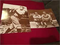 2 Large Babe Ruth Photos 11x16