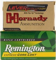 (2) boxes of .35 Rem ammo to include; one box