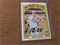 1972 Topps #727 Jose Laboy High Number