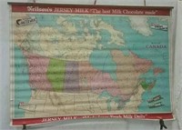 Classroom hanging map of Canada