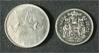 1968 - 50 cent and $1 coin