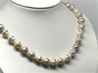 10B- Sterling Silver Freshwater Pearl Necklace