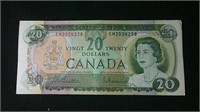1969 Canada 20 Dollar bill