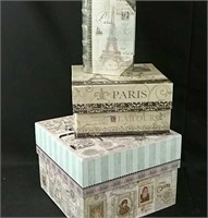 3 decorative boxes