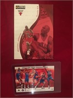 Michael Jordan Oversized Card and Pistons Lot