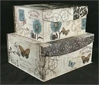 2 decorative boxes