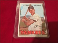 Lou Clinton 1967 Topps Vintage Yankees Card