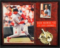 Mark Mcgwire #28 Cardinals 15" X12" Wall Plaque