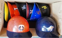 8 Pieces Lot 1980's M L B Assorted Helmets