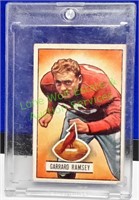 Bowman 1951 Garrard Ramsey Football Card